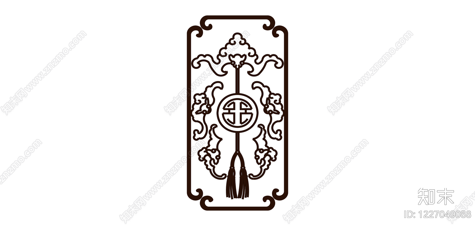 中式祥云寿字书签SU模型下载【ID:1227049088】