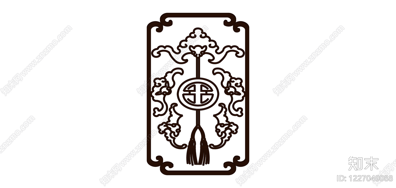 中式祥云寿字书签SU模型下载【ID:1227049088】