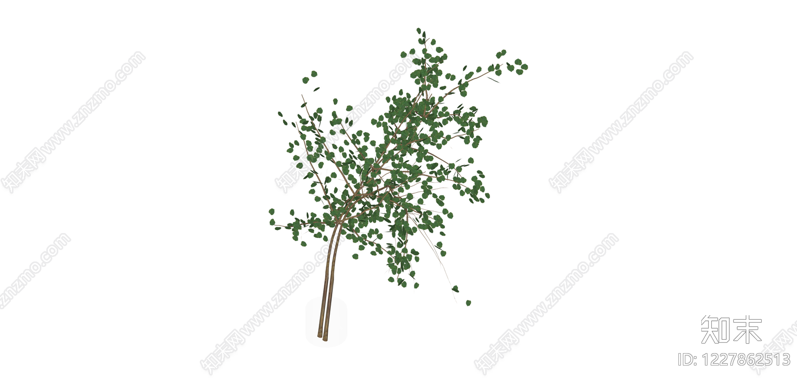 独立仿真树木模型SU模型下载【ID:1227862513】