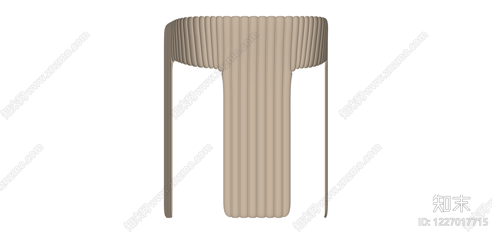 条纹褶皱造型家具SU模型下载【ID:1227017715】