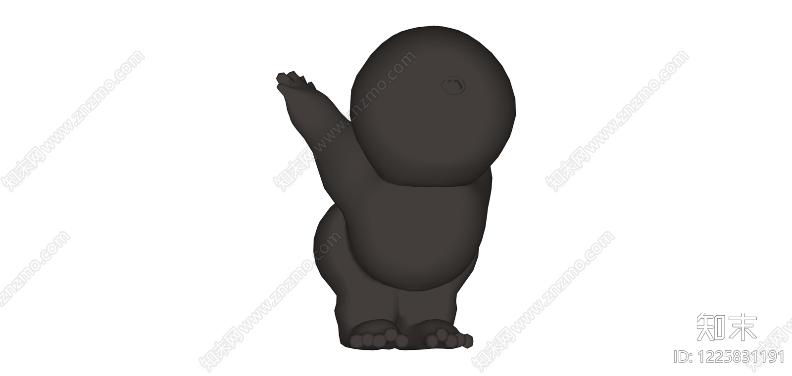 抽象人体雕塑SU模型下载【ID:1225831191】