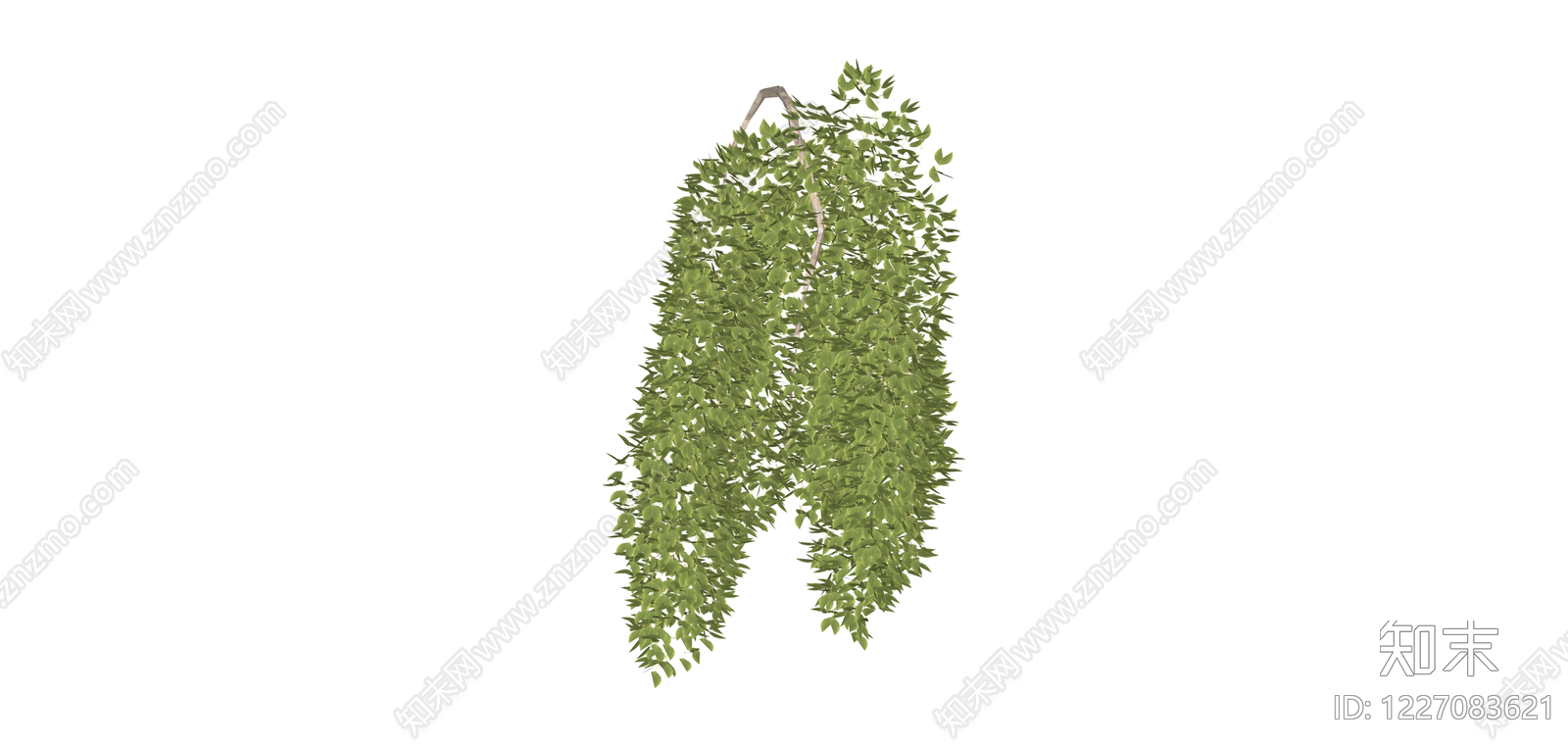 垂叶绿植景观组件SU模型下载【ID:1227083621】
