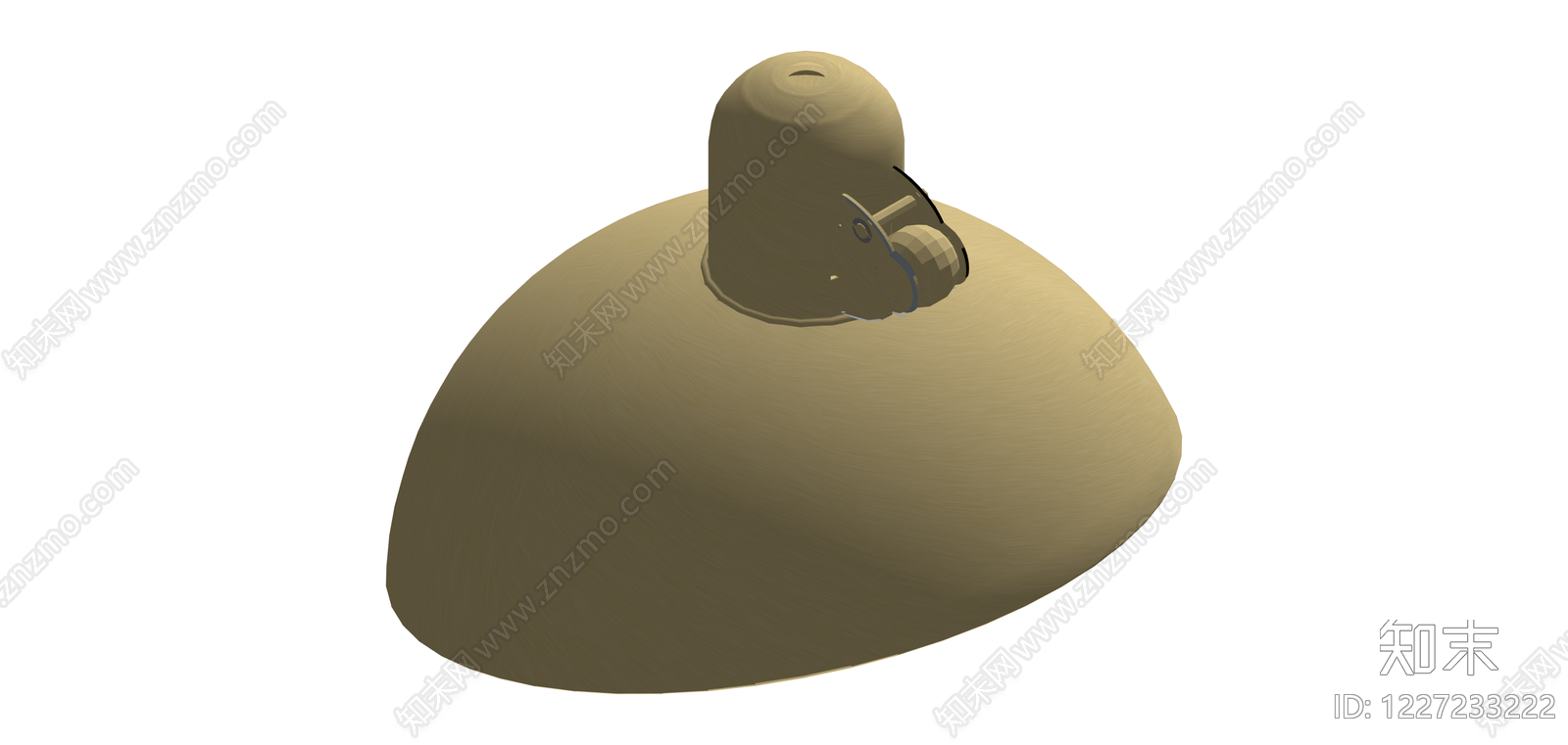 单头吊灯灯具SU模型下载【ID:1227233222】