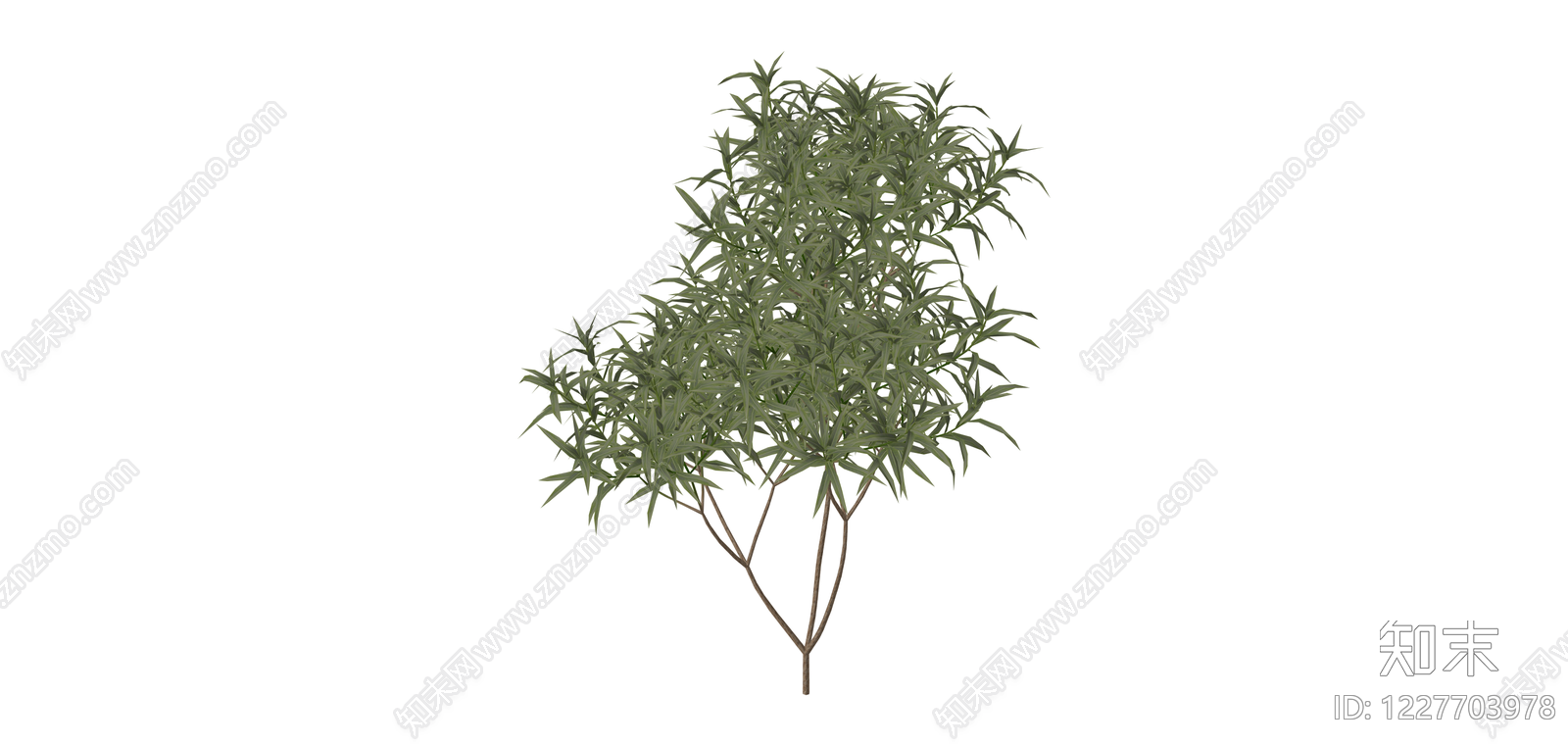 仿真绿植灌木SU模型下载【ID:1227703978】