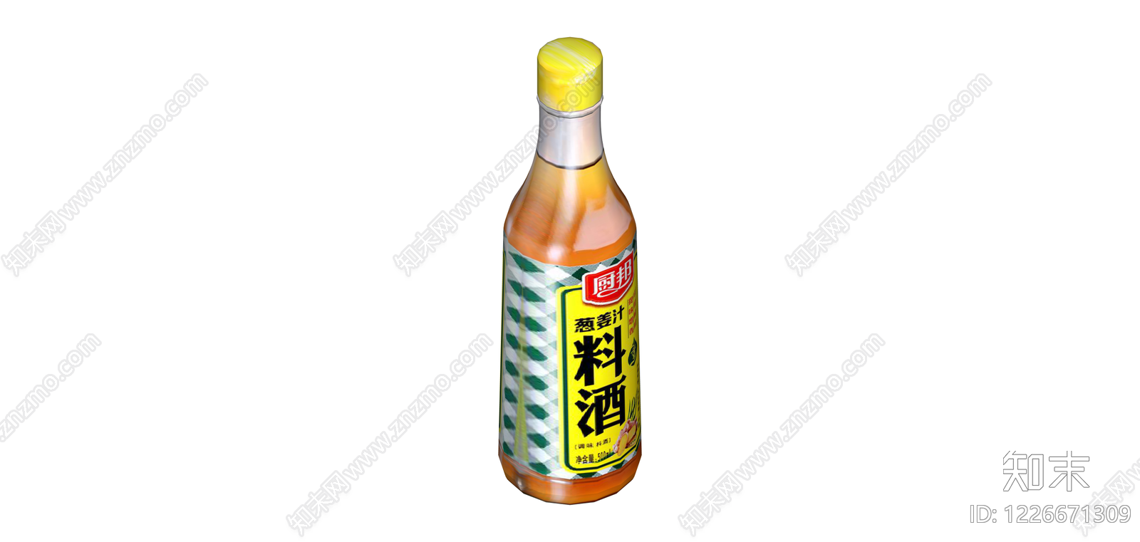 厨邦葱姜汁料酒瓶SU模型下载【ID:1226671309】