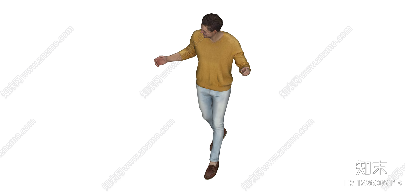 站立姿态男性人物SU模型下载【ID:1226005113】