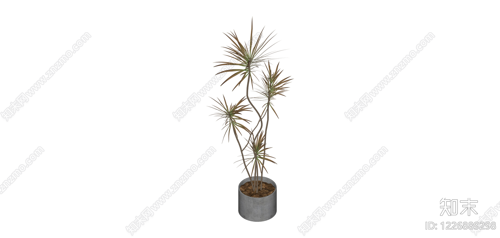 盆栽绿植模型SU模型下载【ID:1226889298】