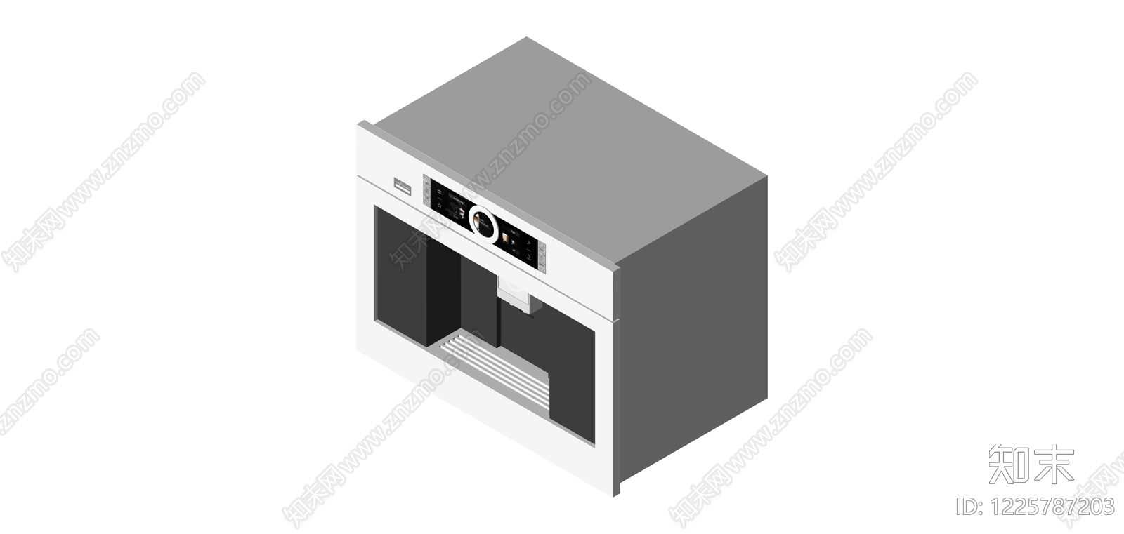 白色嵌入式咖啡机SU模型下载【ID:1225787203】
