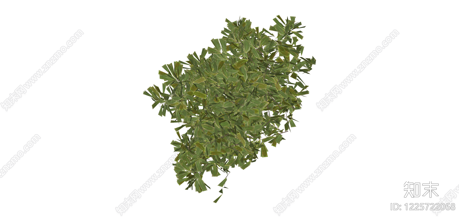 绿色灌木植物模型SU模型下载【ID:1225722068】