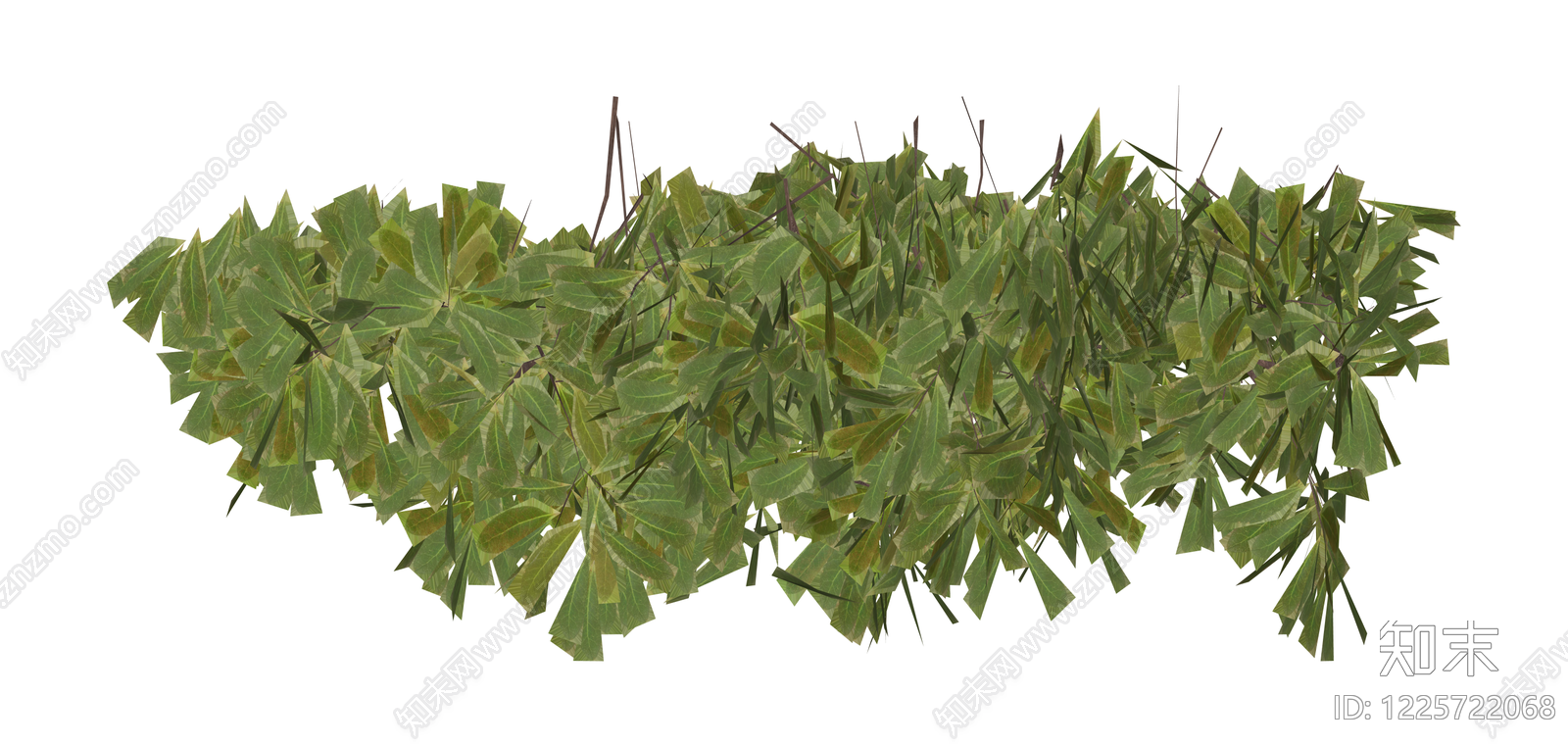 绿色灌木植物模型SU模型下载【ID:1225722068】