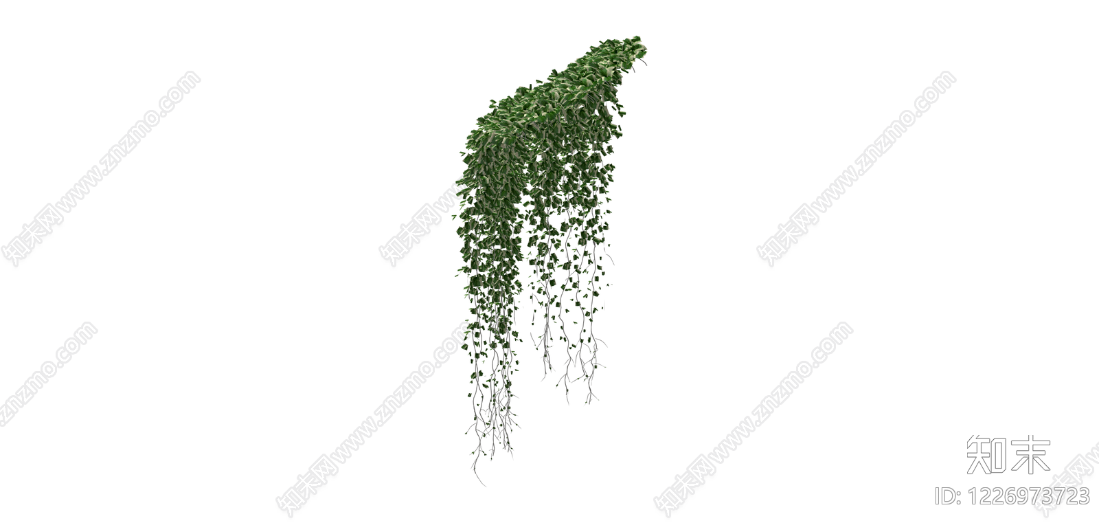垂吊绿植模型SU模型下载【ID:1226973723】