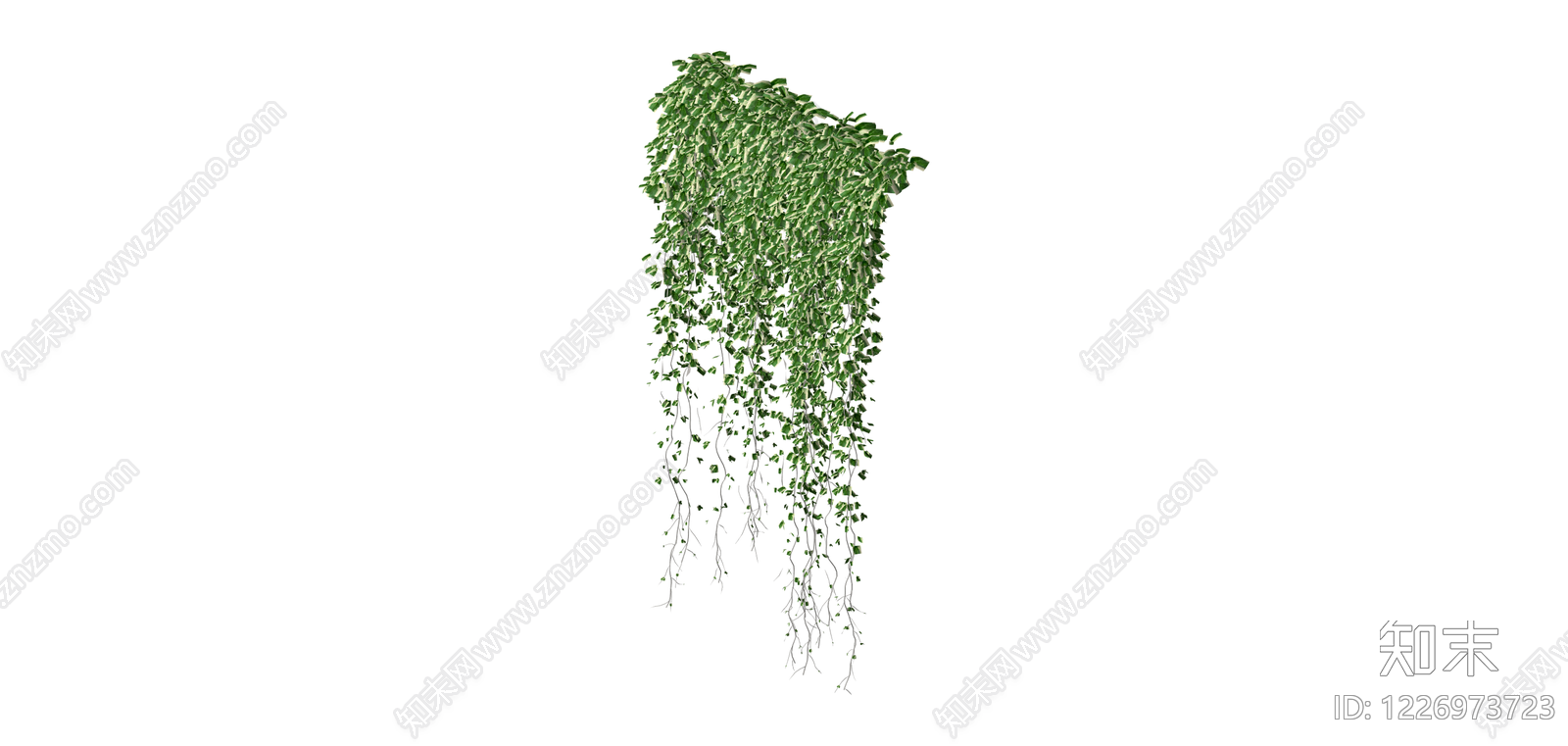 垂吊绿植模型SU模型下载【ID:1226973723】