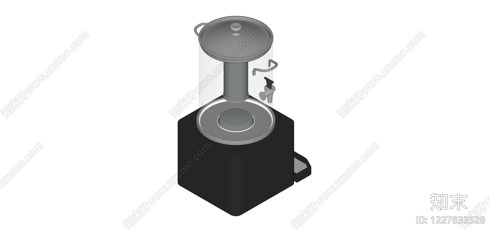 商用开水器/饮水机SU模型下载【ID:1227833528】