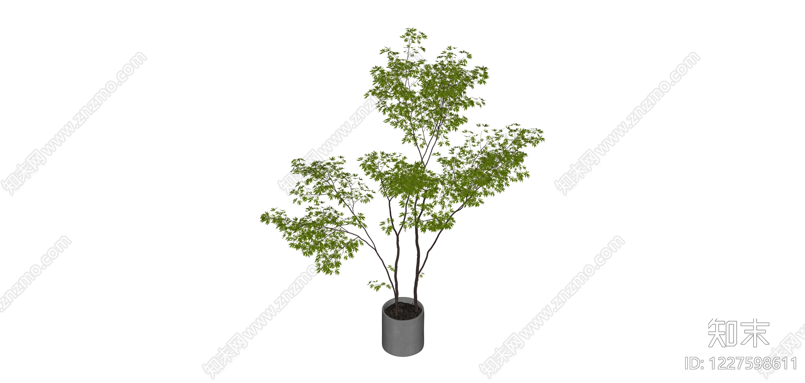 盆栽绿植组合SU模型下载【ID:1227598611】