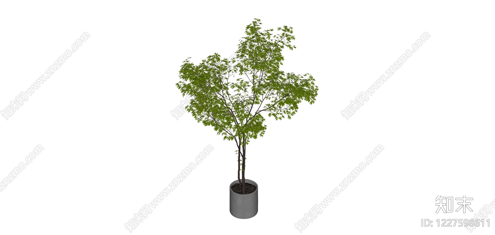 盆栽绿植组合SU模型下载【ID:1227598611】