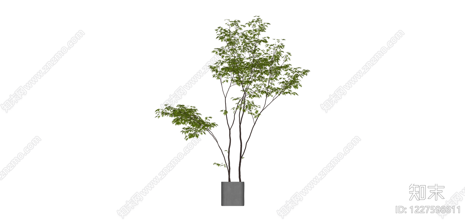 盆栽绿植组合SU模型下载【ID:1227598611】