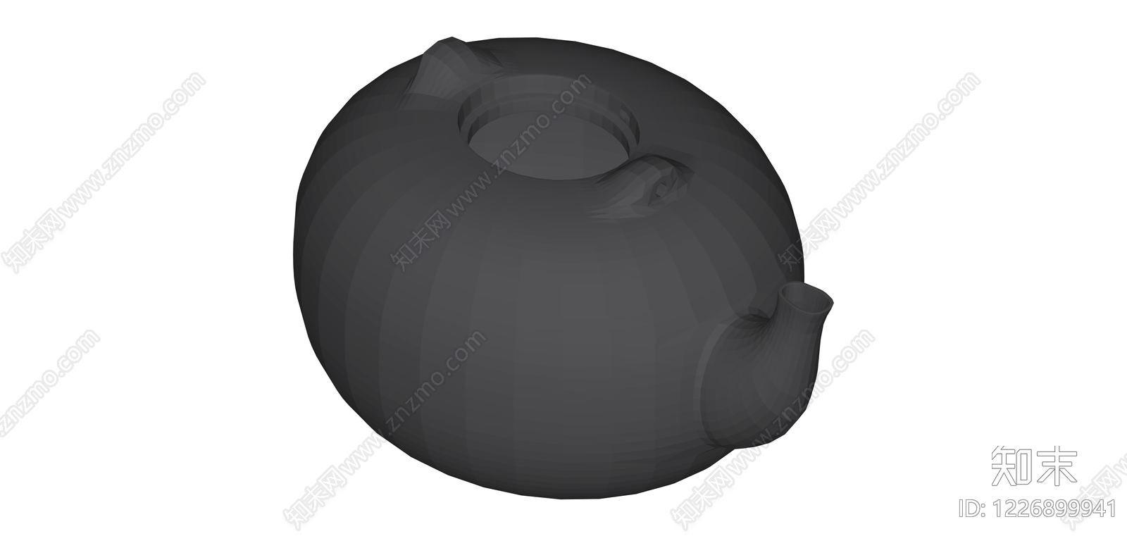 南瓜造型茶壶SU模型下载【ID:1226899941】