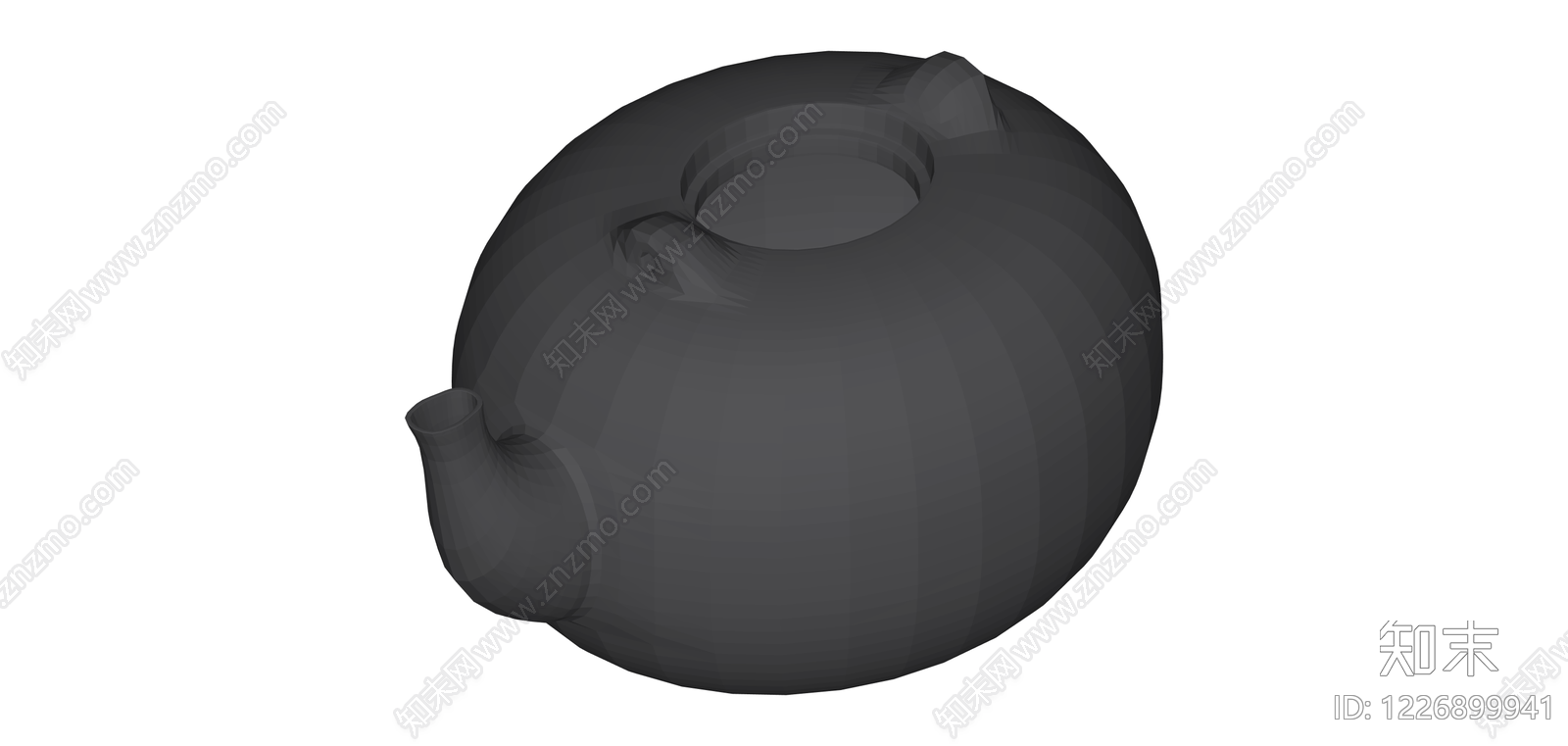 南瓜造型茶壶SU模型下载【ID:1226899941】