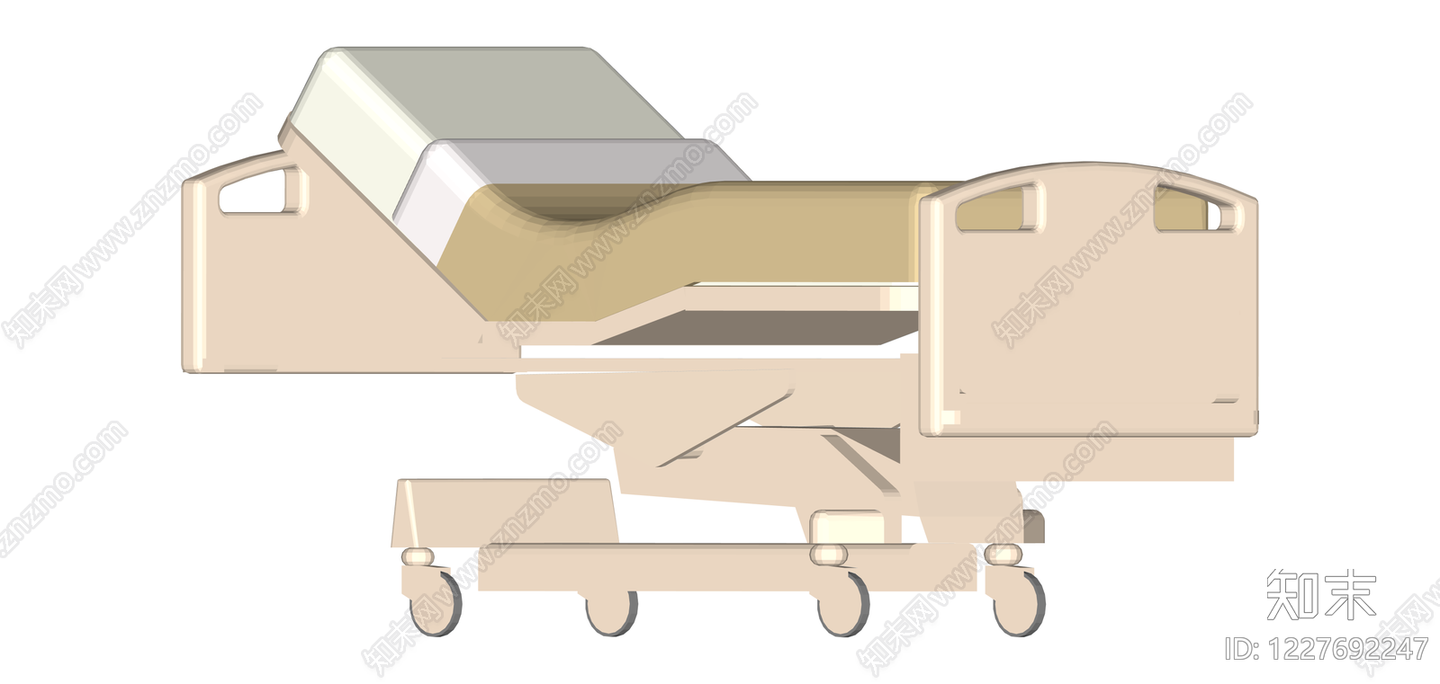 医用电动护理床SU模型下载【ID:1227692247】