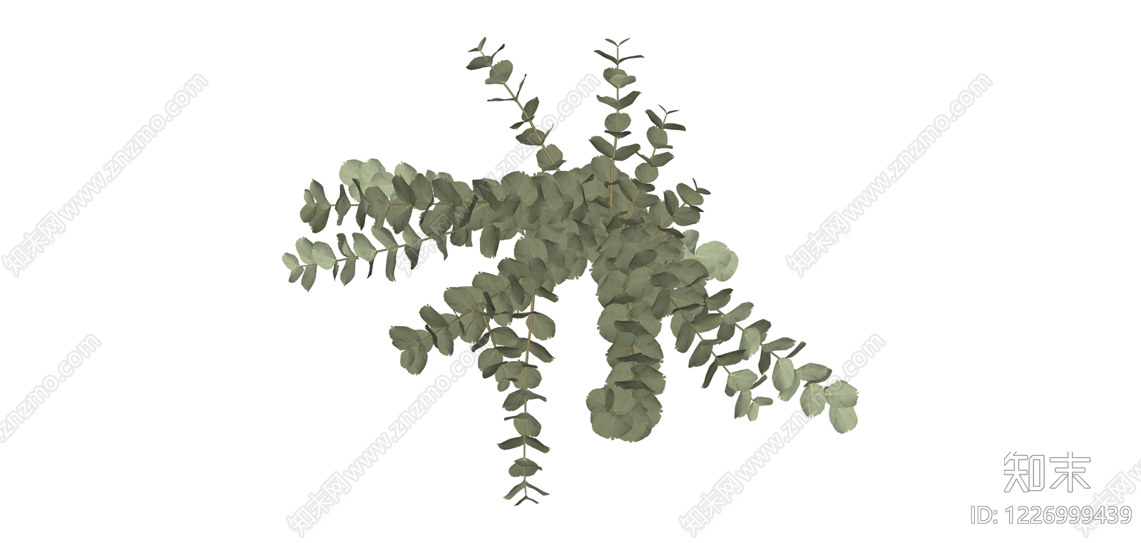 尤加利叶花艺组合SU模型下载【ID:1226999439】