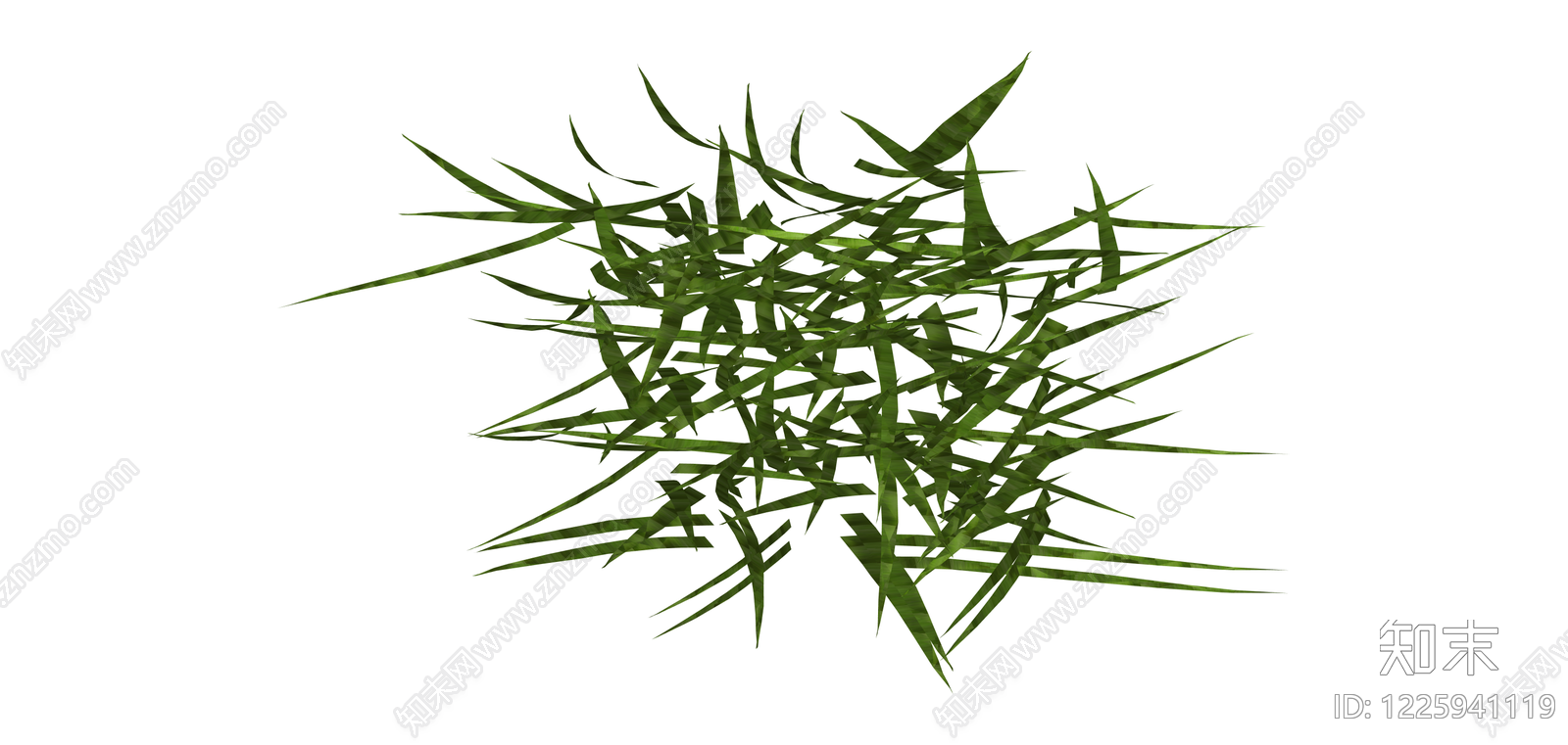 绿色草丛模型SU模型下载【ID:1225941119】