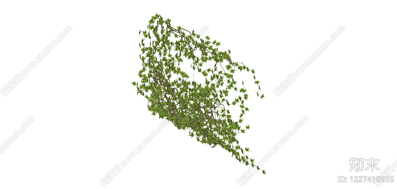 垂吊绿植藤蔓组合SU模型下载【ID:1227419955】