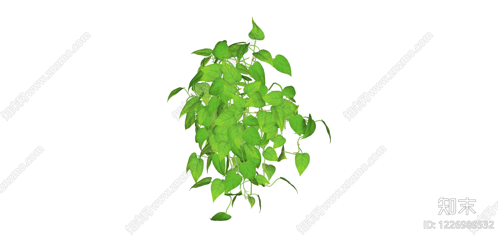 绿萝盆栽植物模型SU模型下载【ID:1226989532】