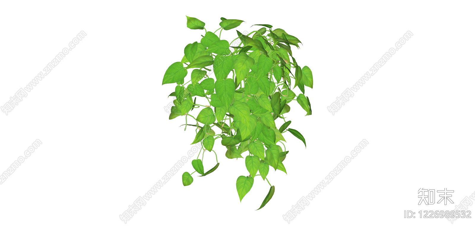绿萝盆栽植物模型SU模型下载【ID:1226989532】