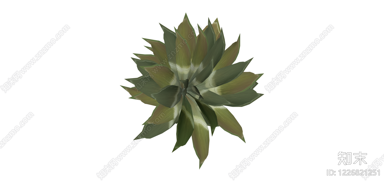 观叶植物盆栽模型SU模型下载【ID:1226821251】