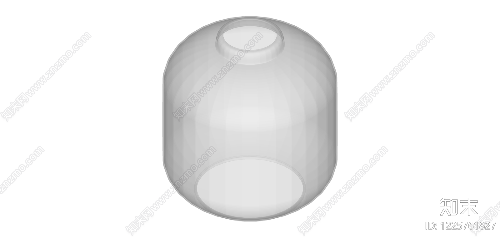 白色带棱纹圆罐SU模型下载【ID:1225761827】