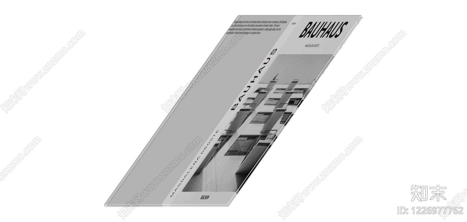 Bauhaus书籍模型SU模型下载【ID:1226977762】