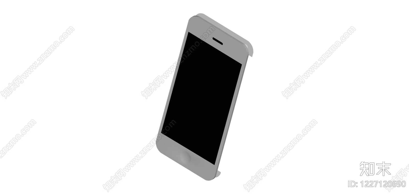 iPhone手机白模SU模型下载【ID:1227120690】