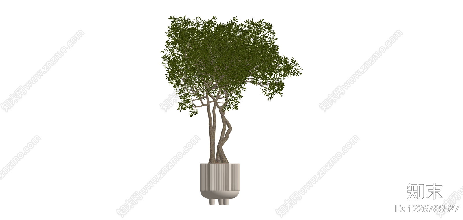 盆栽绿植景观树SU模型下载【ID:1226788527】