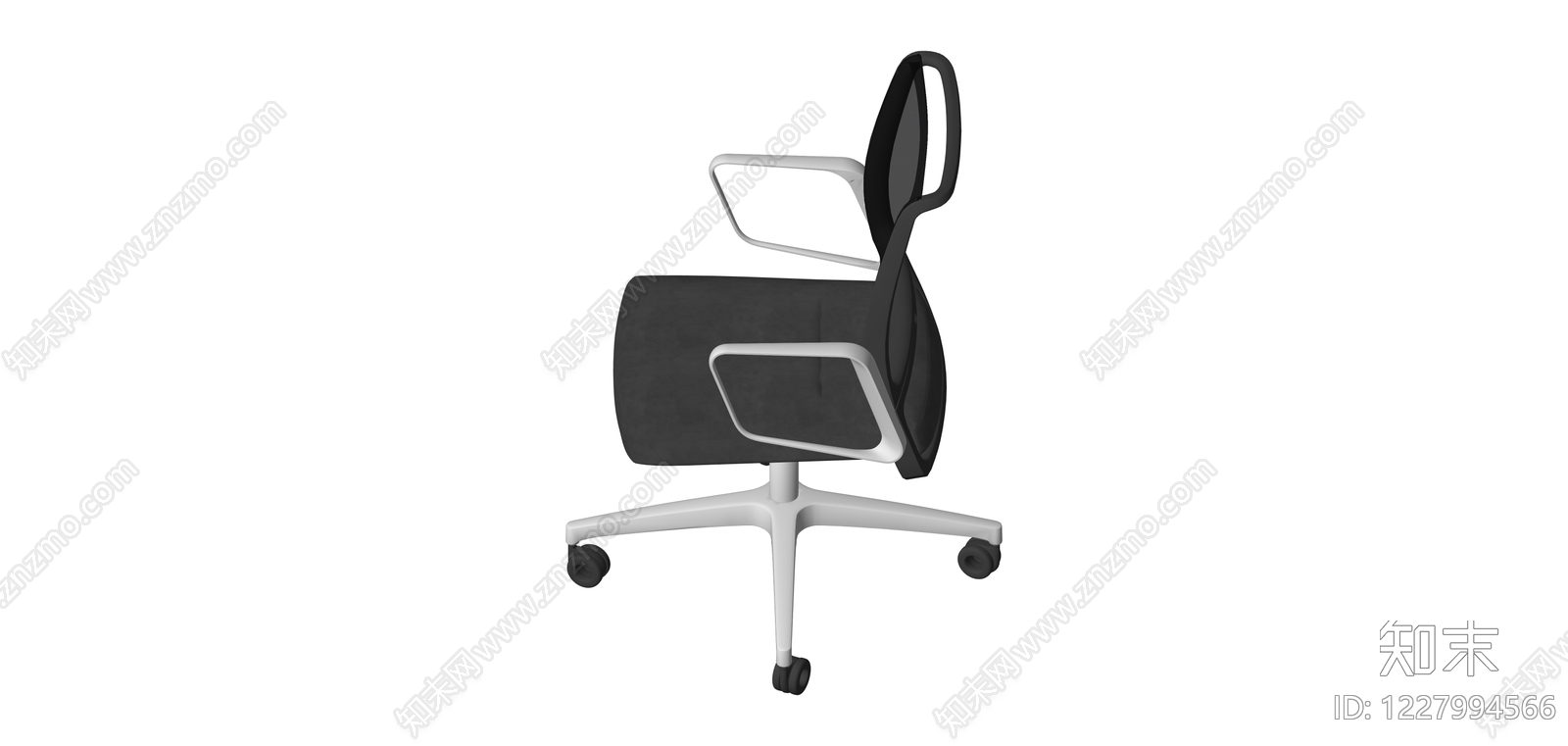 网布办公转椅SU模型下载【ID:1227994566】