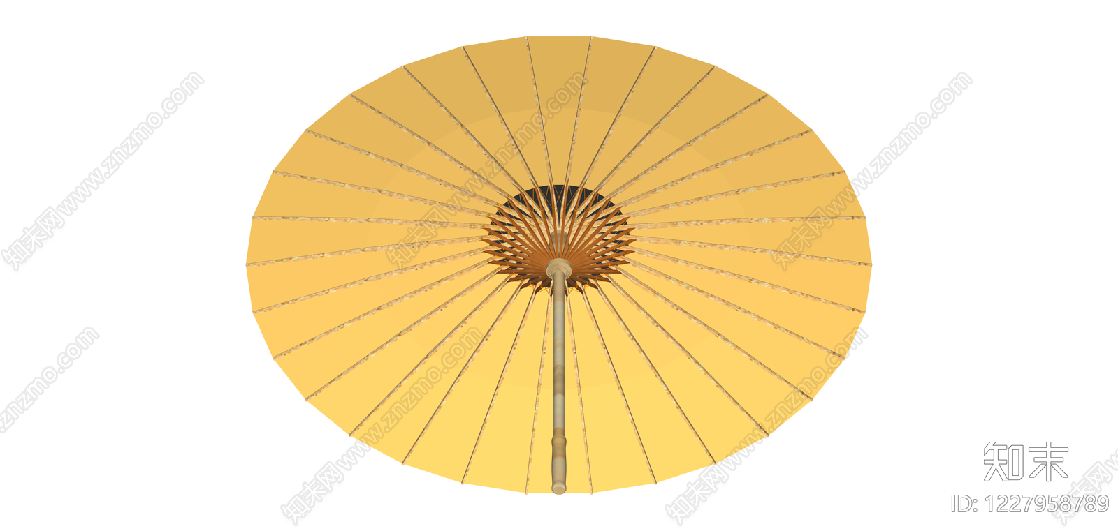 传统油纸伞模型SU模型下载【ID:1227958789】