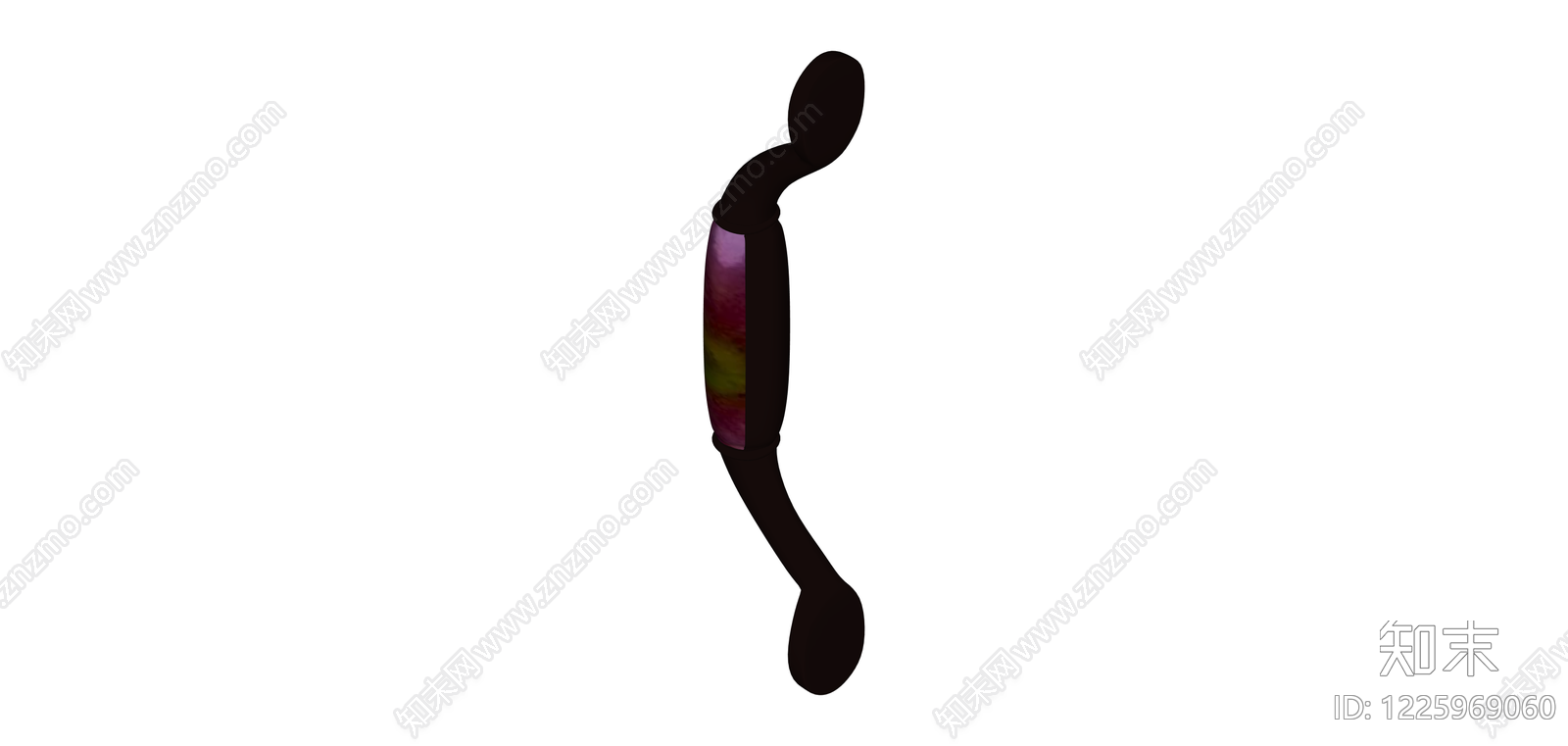 紫色异形装饰摆件SU模型下载【ID:1225969060】