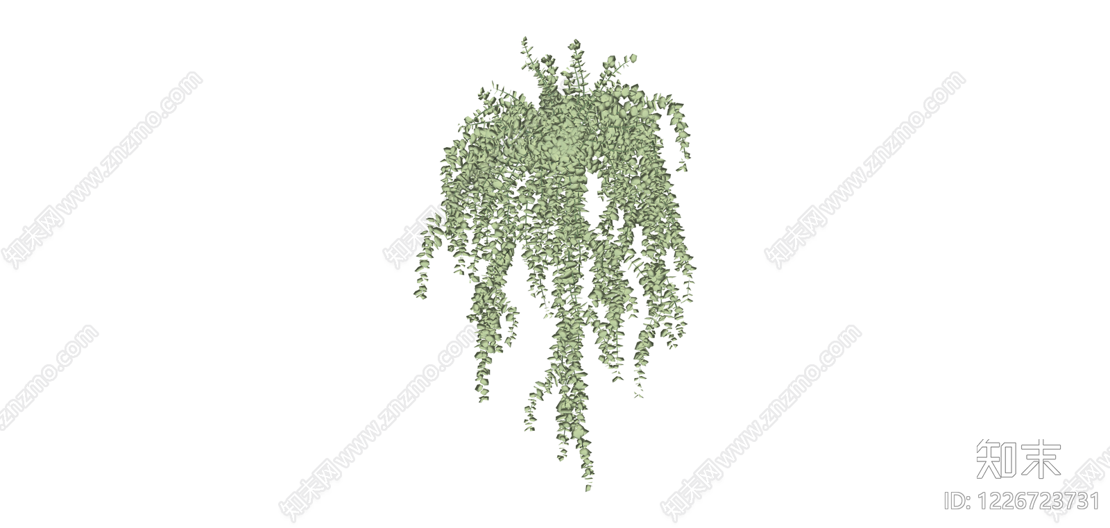 垂吊绿植盆栽模型SU模型下载【ID:1226723731】