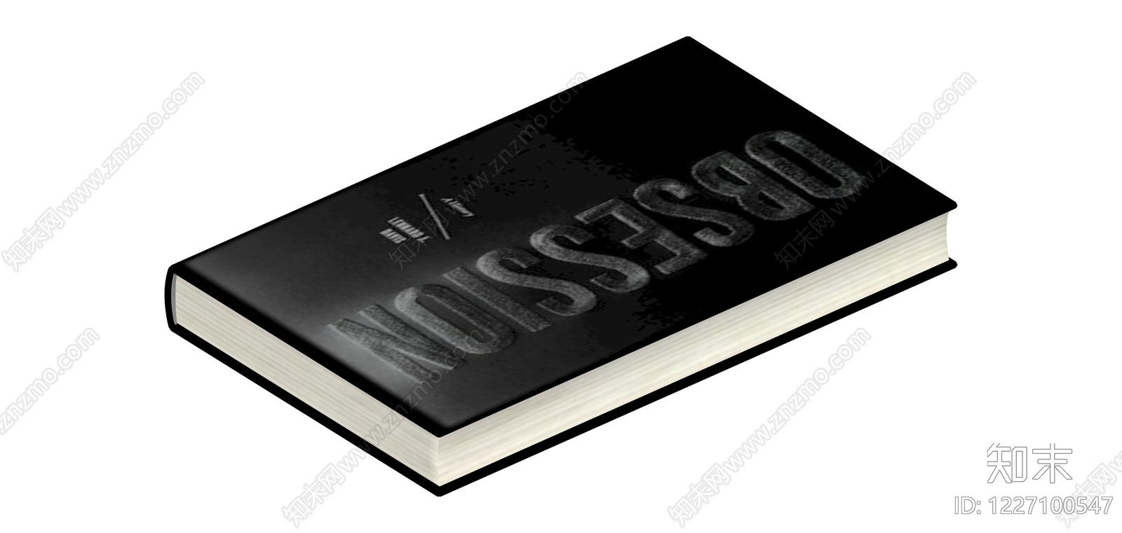 黑色精装书籍《Obsession》SU模型下载【ID:1227100547】
