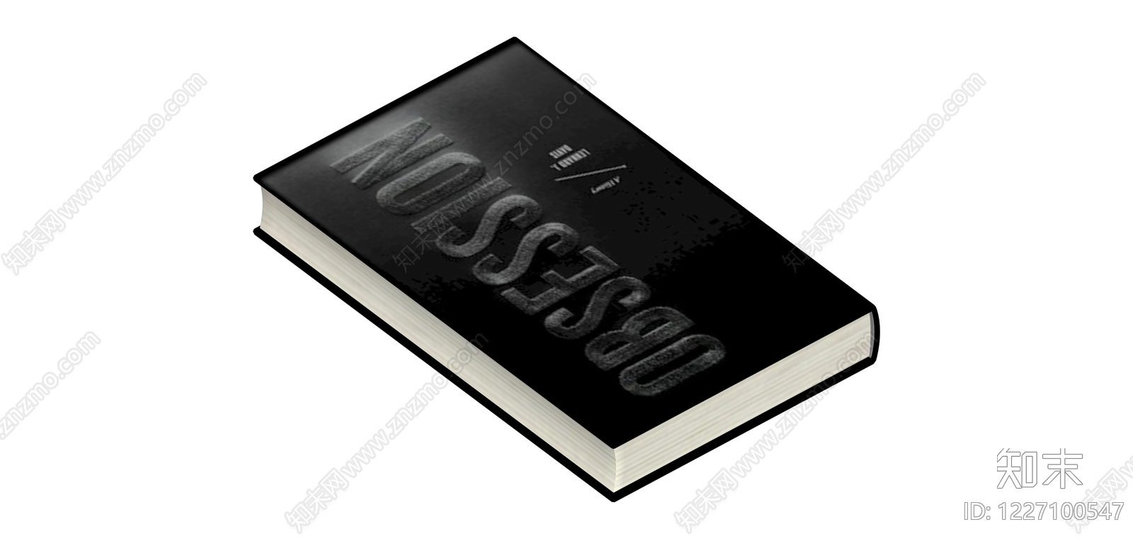 黑色精装书籍《Obsession》SU模型下载【ID:1227100547】