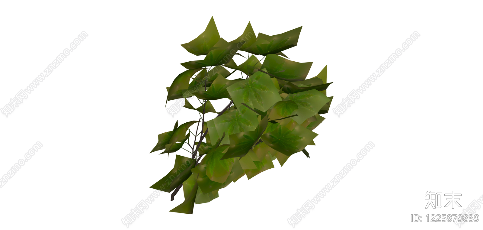 低模绿植枝叶模型SU模型下载【ID:1225879839】