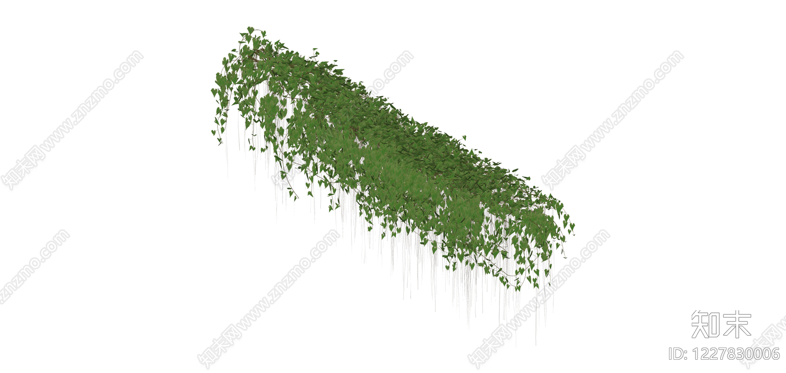 悬垂绿植藤蔓装饰SU模型下载【ID:1227830006】