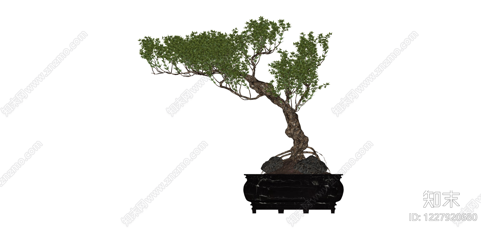 盆景盆栽模型SU模型下载【ID:1227920680】