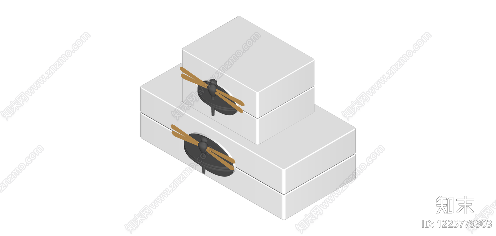 堆叠收纳盒SU模型下载【ID:1225779903】