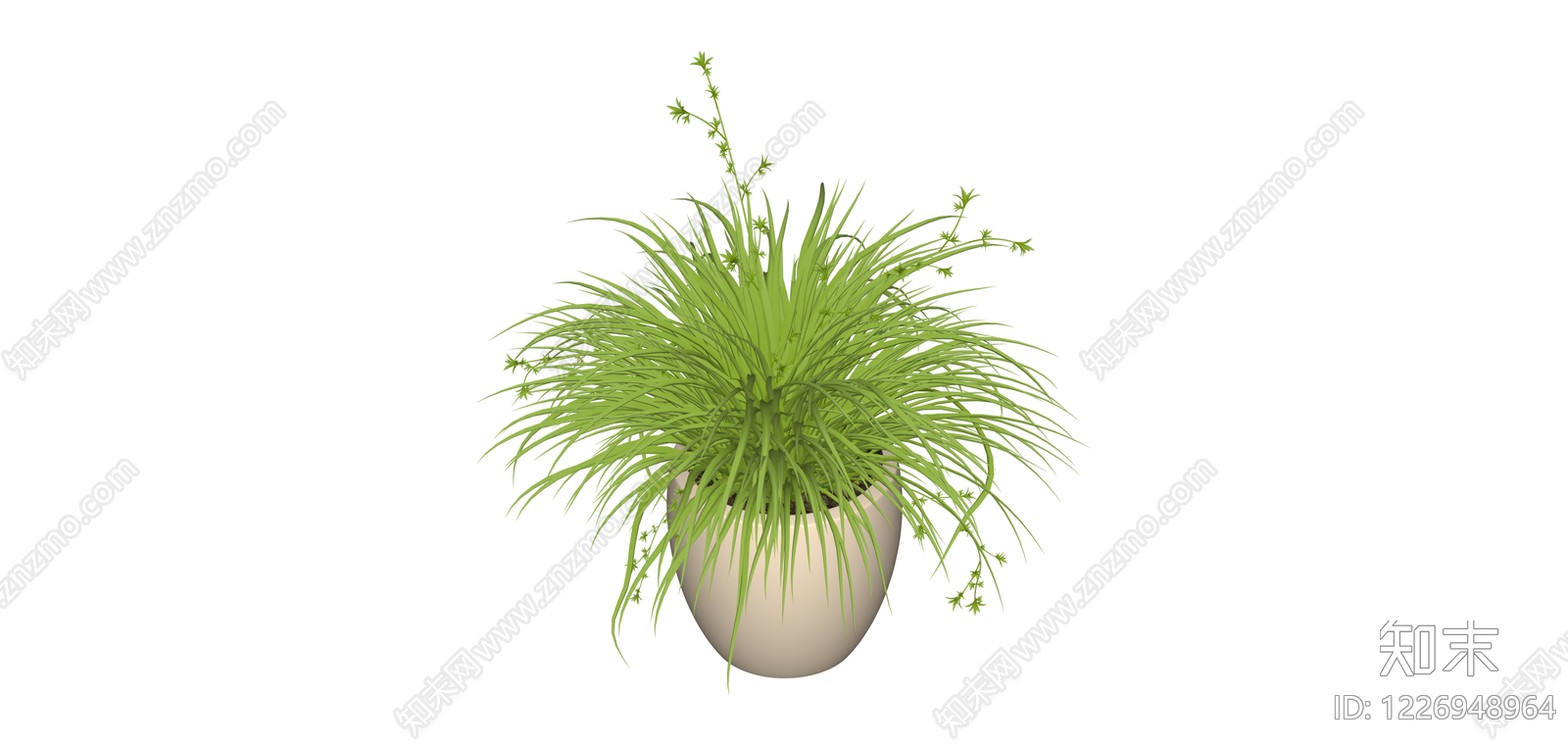 带盆绿植盆栽SU模型下载【ID:1226948964】