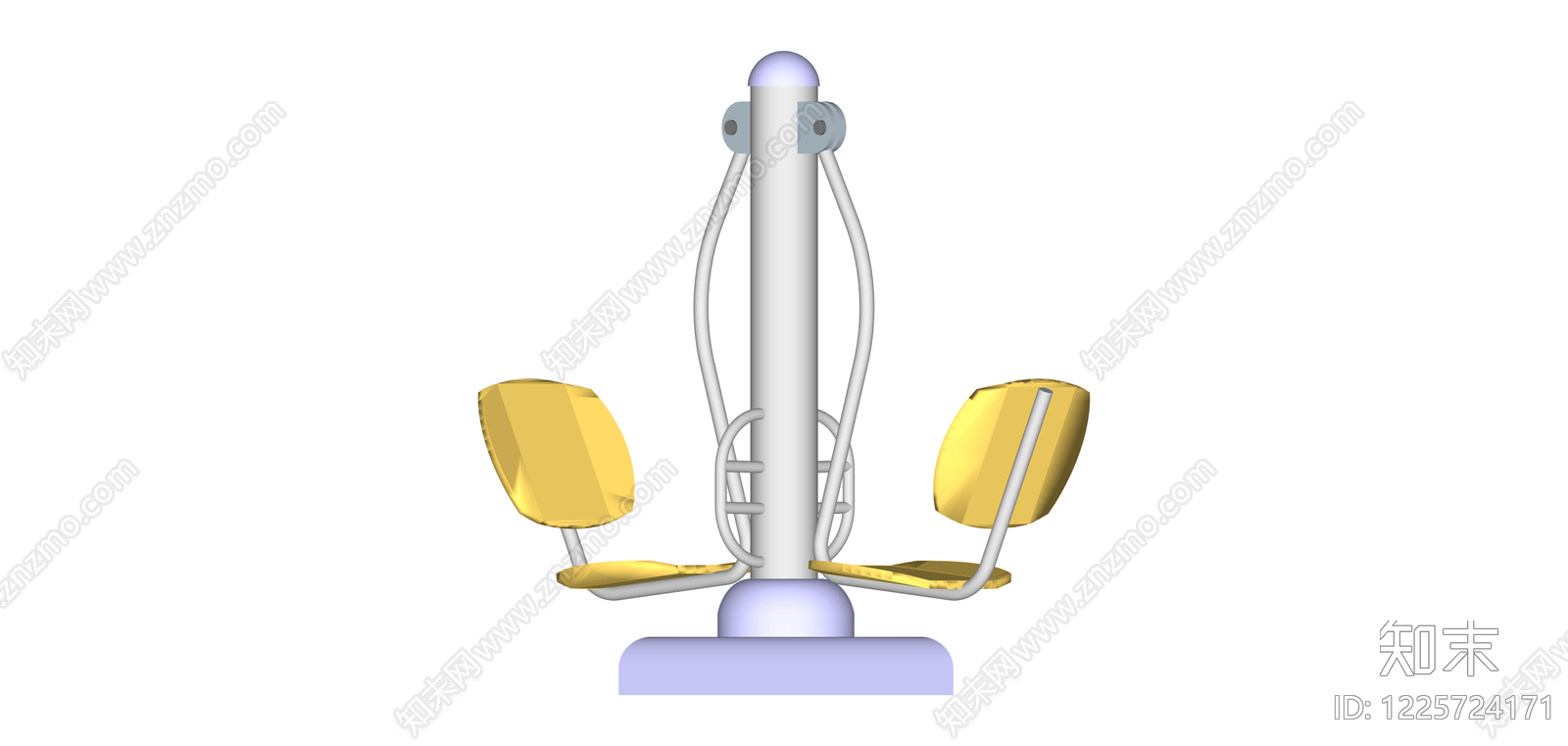 双人户外扭腰器SU模型下载【ID:1225724171】