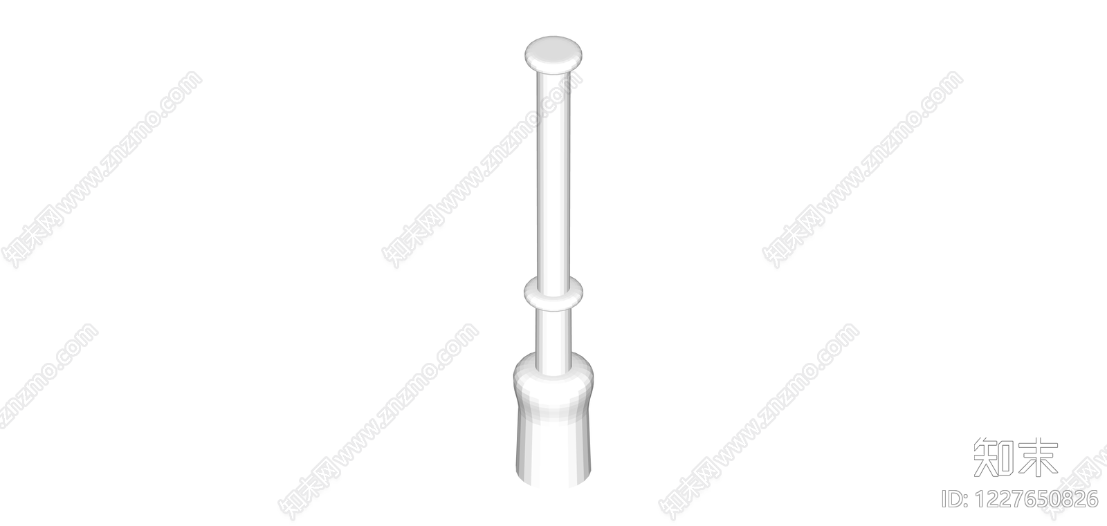 白色长柄清洁工具SU模型下载【ID:1227650826】