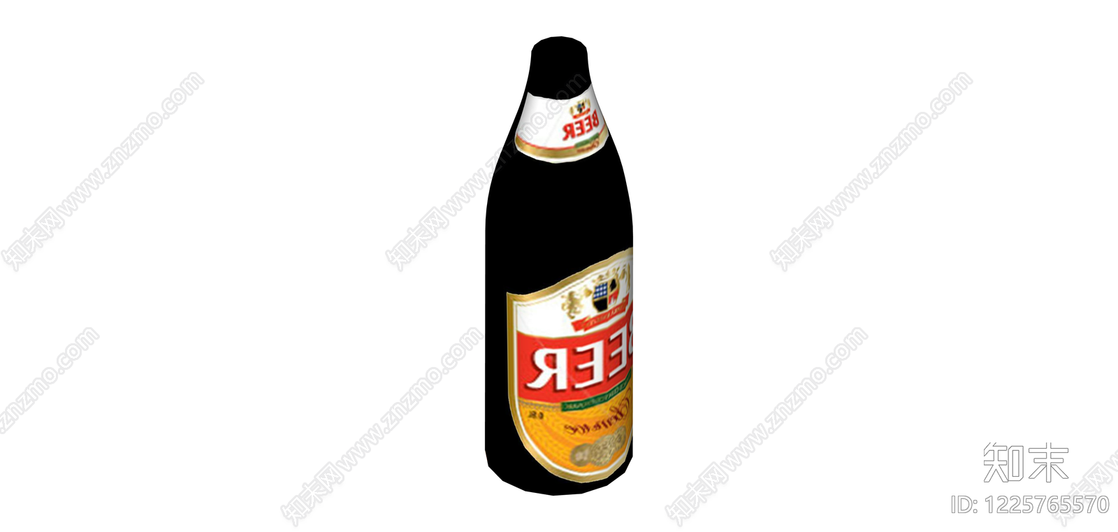 深色玻璃啤酒瓶SU模型下载【ID:1225765570】