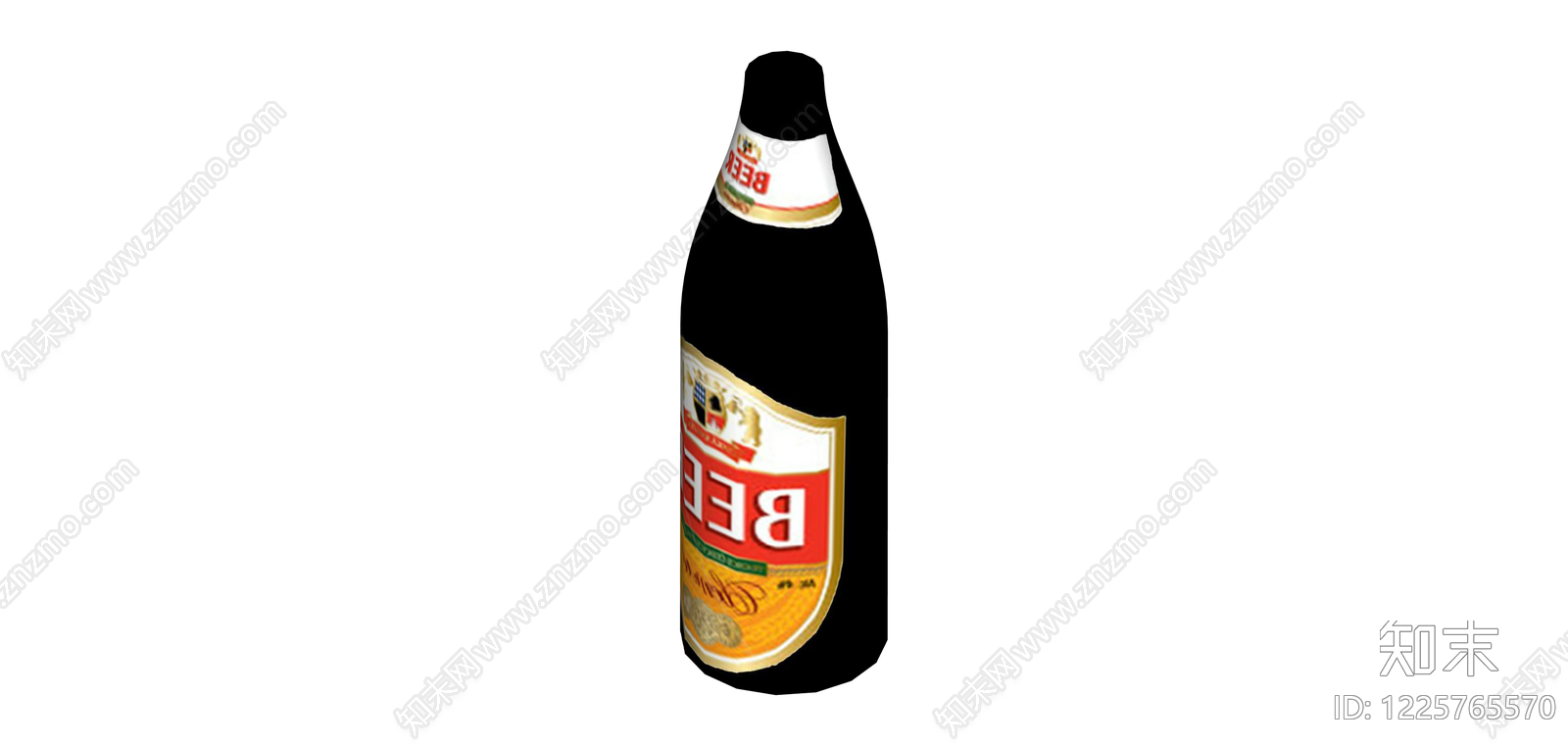深色玻璃啤酒瓶SU模型下载【ID:1225765570】