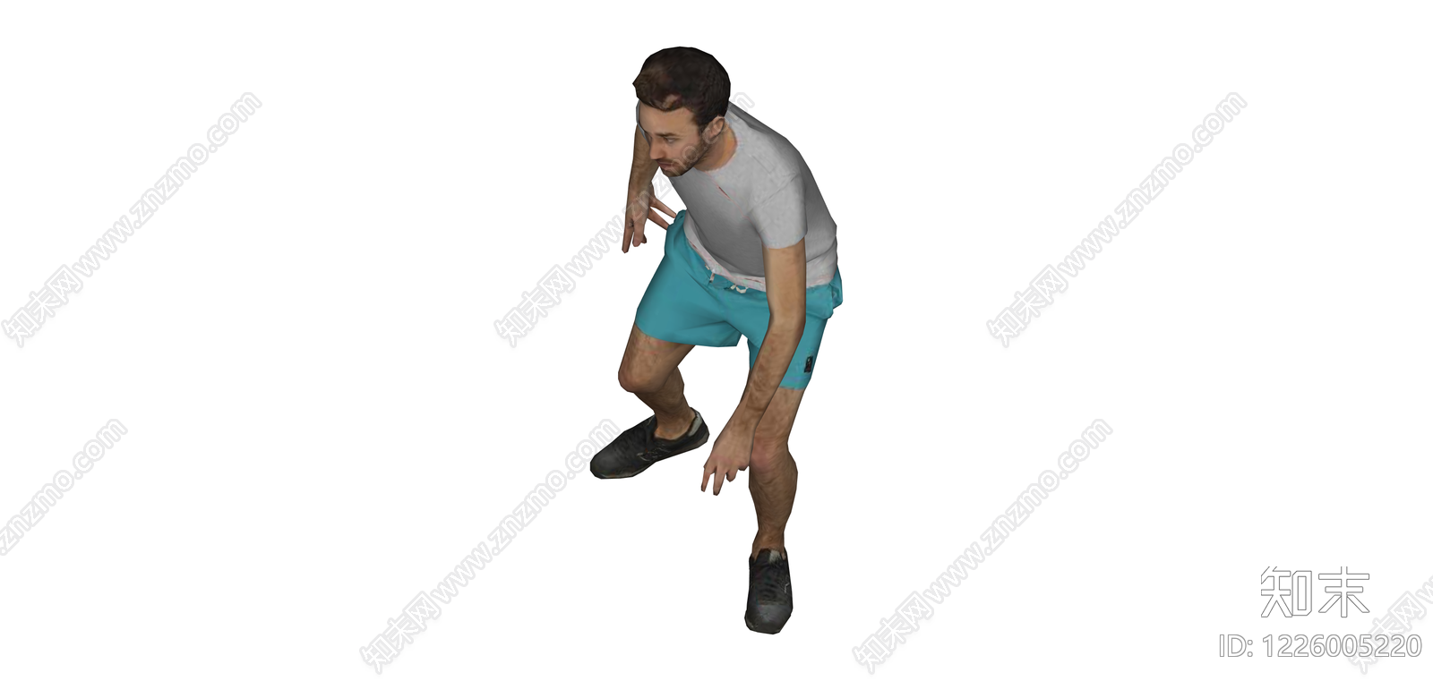 3D男性人物模型SU模型下载【ID:1226005220】
