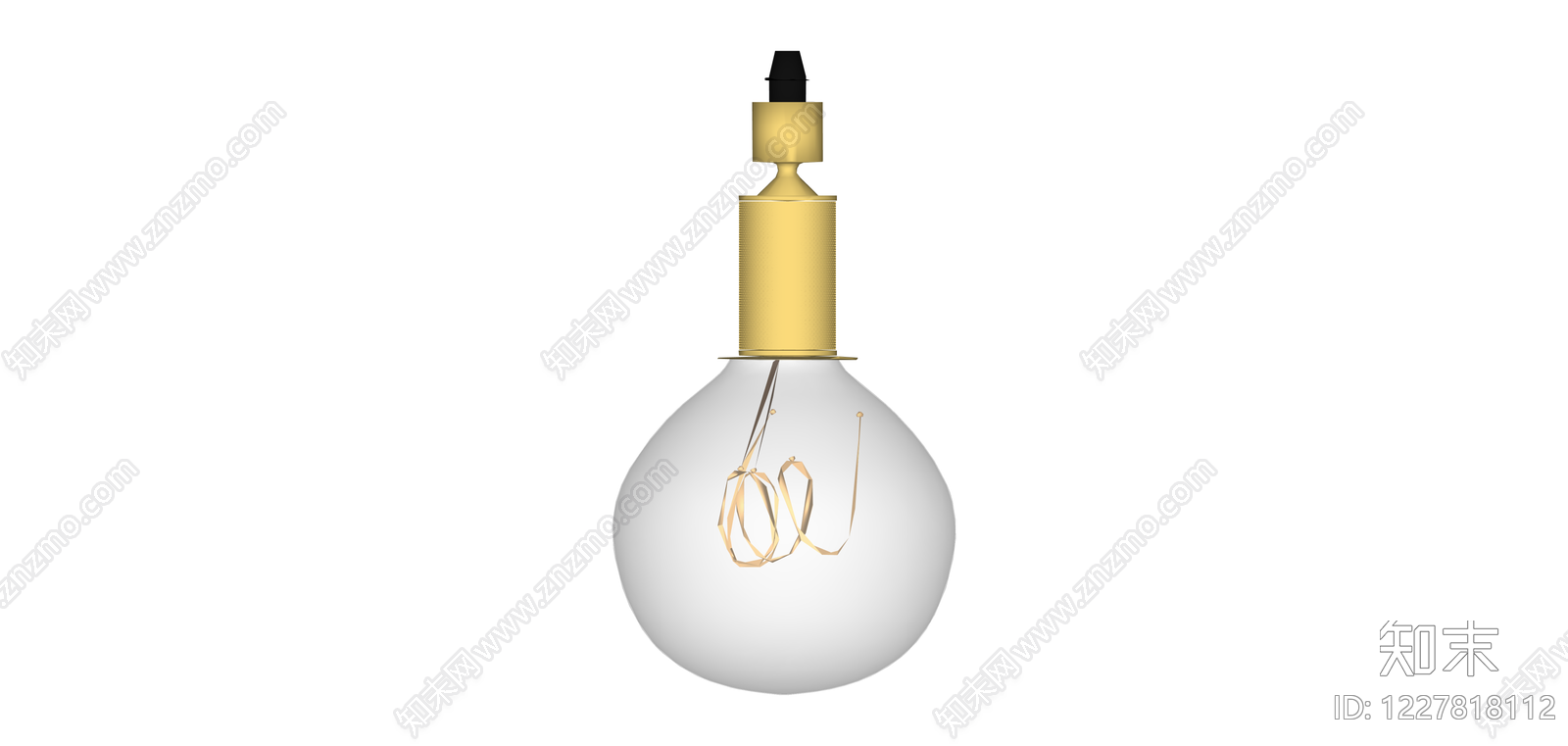 复古造型LED灯泡SU模型下载【ID:1227818112】